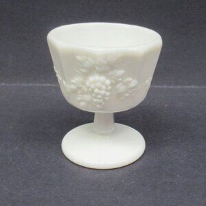 Westmoreland Milk Glass PANELED GRAPE 3 5/8 Inch Footed Sherbet Dish